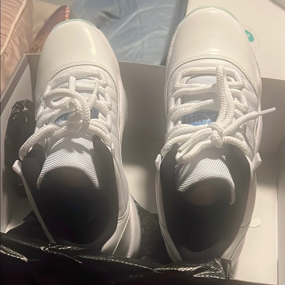 Sleek White Sneakers with Black Details